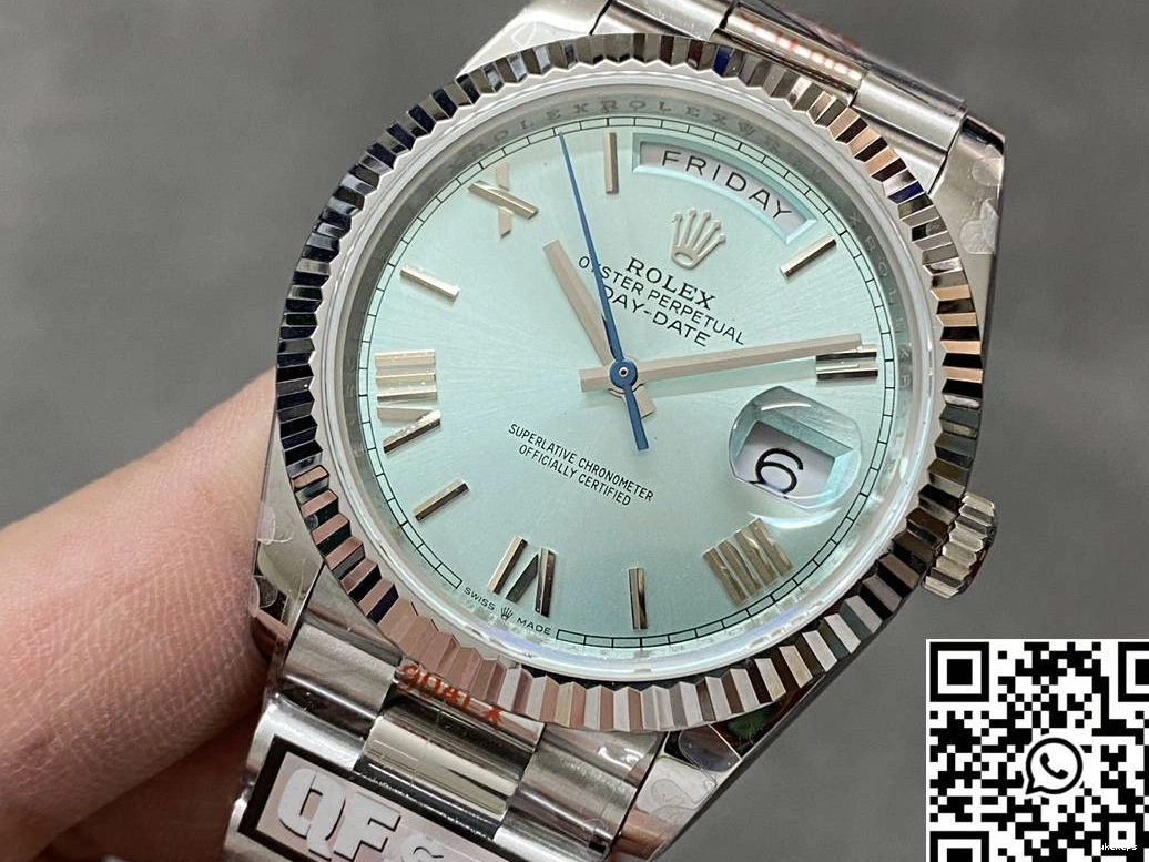 Date Steel M228236-0012 Blue Factory Rolex Dial v5 QF Day Tungsten 1006